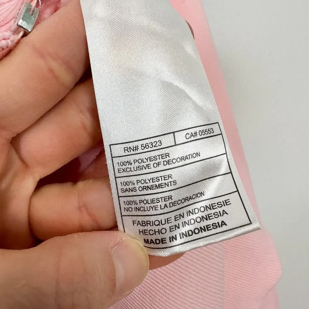 Nike2 Light Pink Full Zip Long Sleeve Sweater Jacket